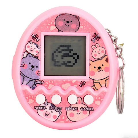 Shangmei Beibei Electronic Pet Mini Handheld Virtual Pet Game Console Feeding Simulation Toy for Kids