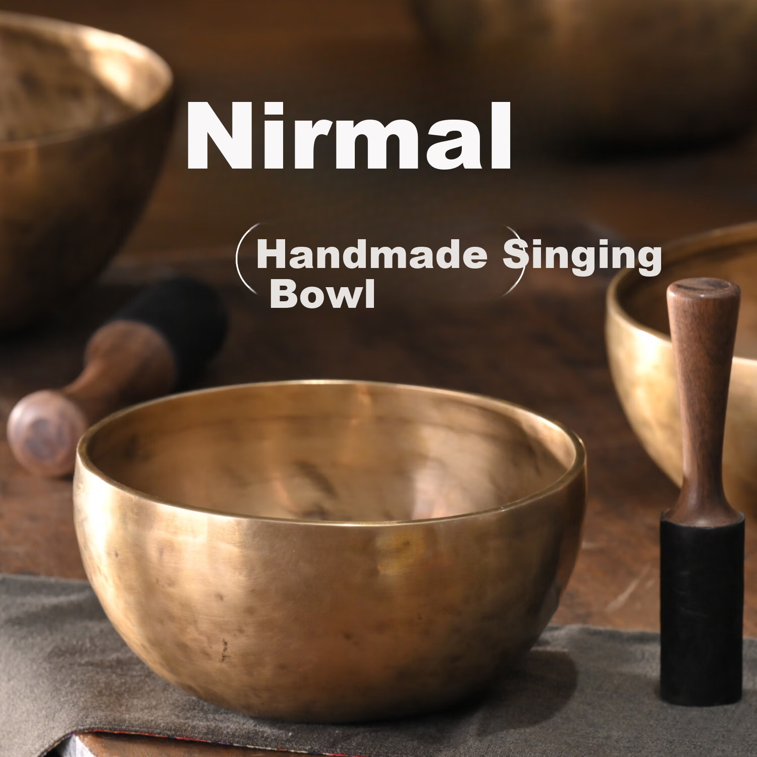 CVNC Nepal Handmade Singing Bowl Meditation Yoga Healing Instrument 18cm Tibetan Copper Singing Bowl