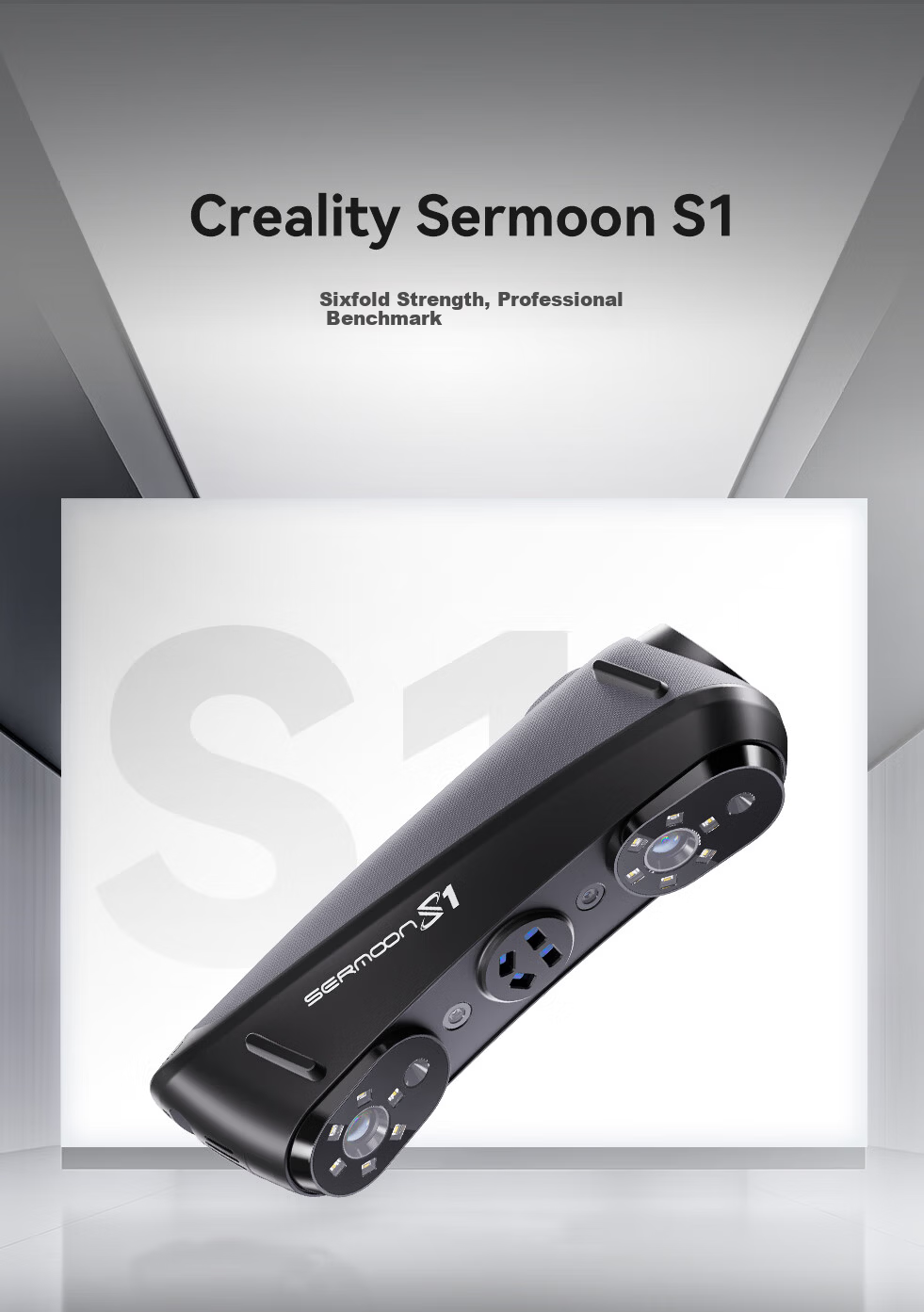 Creality 3D Sermoon S1 Handheld Portable 3D Scanner Home Student Educational Modeling Device Full-Color HD Reverse Modeling Sculpture Human Body Auto Parts Data Collection 3