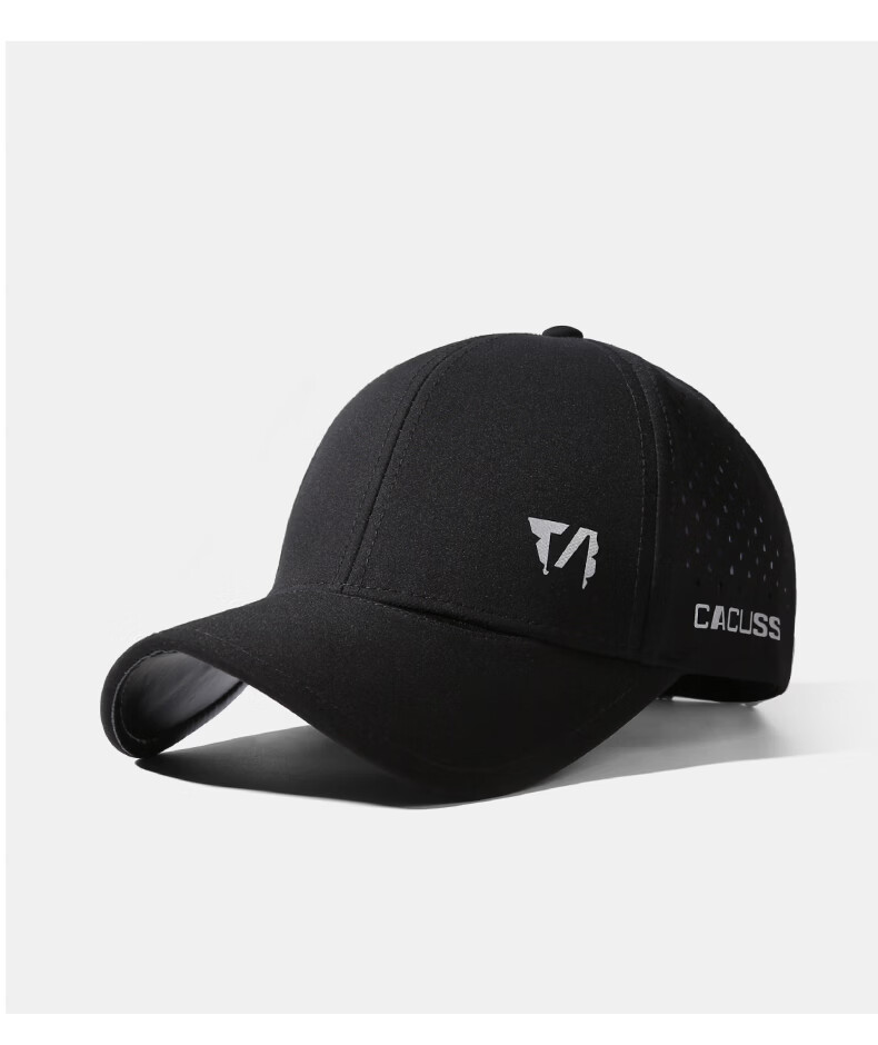 CACUSS Men's Baseball Cap Summer Large Head Mesh Breathable Sports Sunshade Black L 8