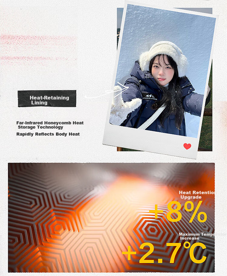 Bosideng Extreme Cold Goose Down Jacket Unisex Couple Thickened Hooded Long Warm Coat Winter 14