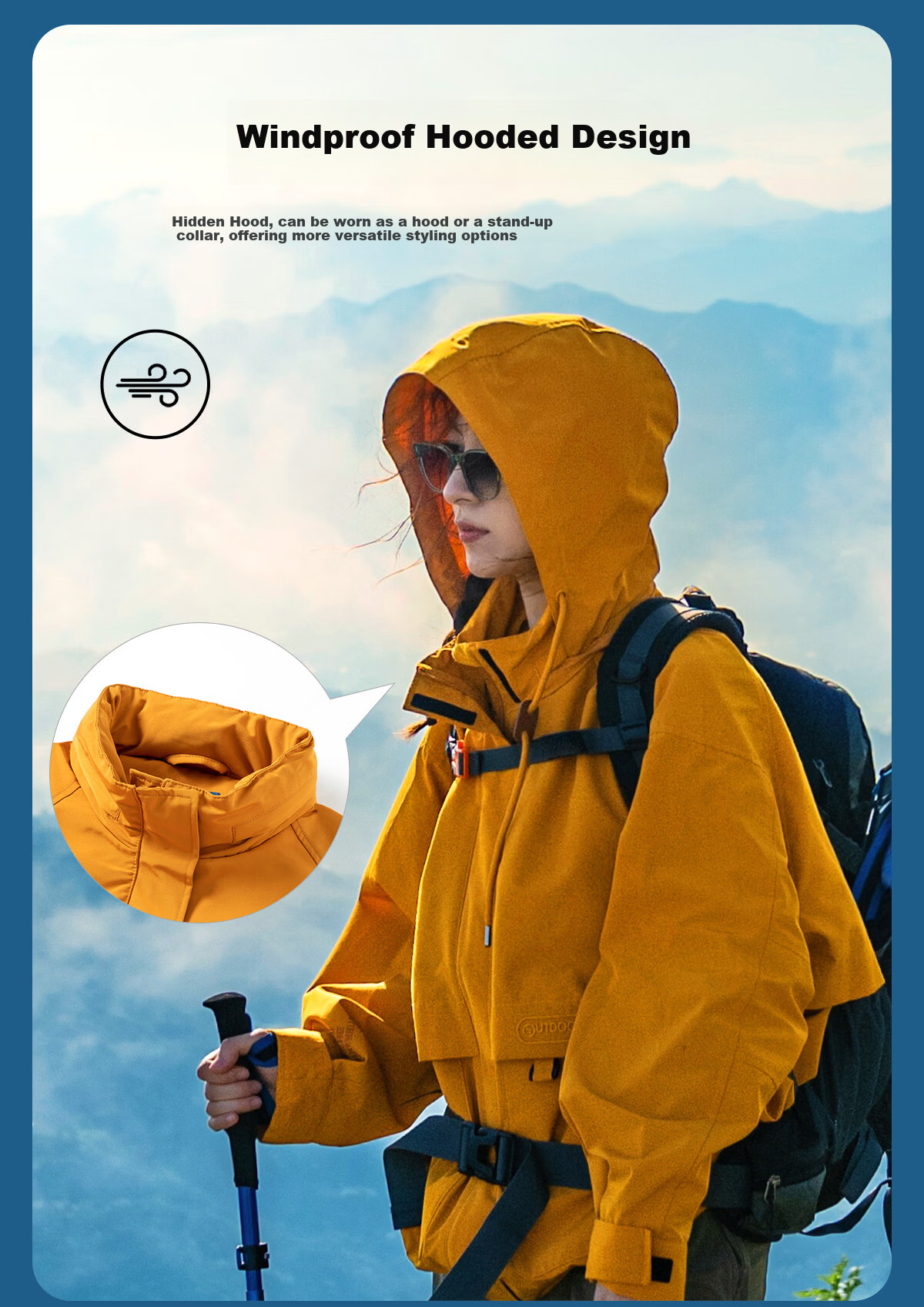 OUTDOOR PRODUCTS [Huangmeirou] Functional Three-In Fleece Jacket for Women, Windproof Coat, Xuanyi Purple 5