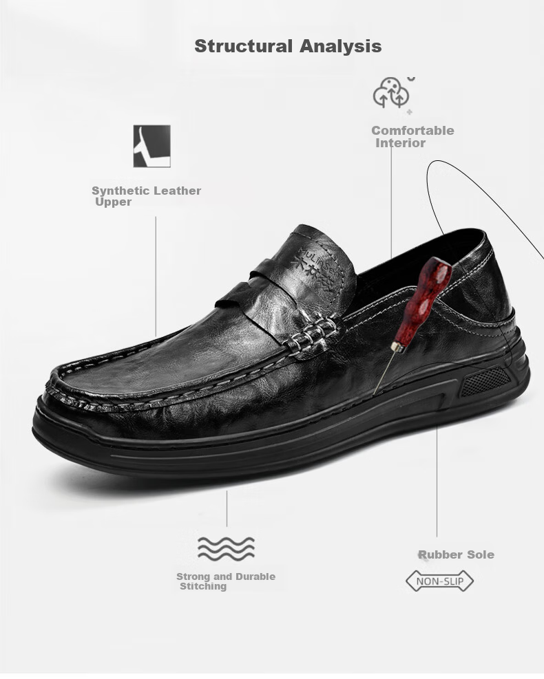 MULINSEN Men's Business Casual Slip-On Loafers Moccasin Shoes 99832 6