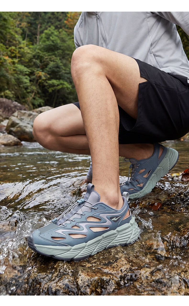 ERKE Men's Creek Hiking Sandals Outdoor Sports Casual Beach Shoes | [Yu Shi Same Style] Qingxi 2.0 17