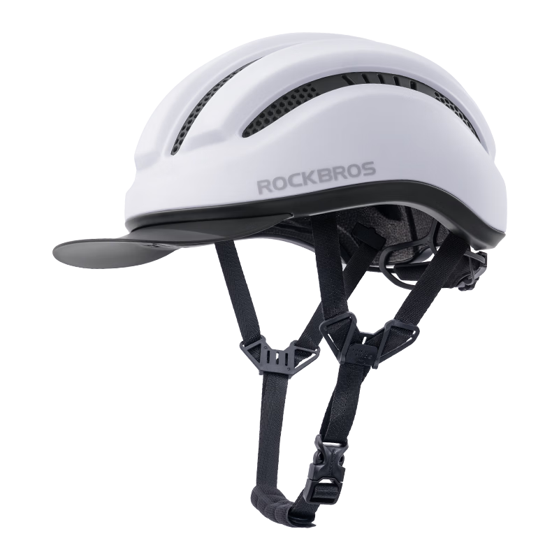 Rockbros Helmet Accessories - Black Visor + Black Magnetic Photochromic Goggles