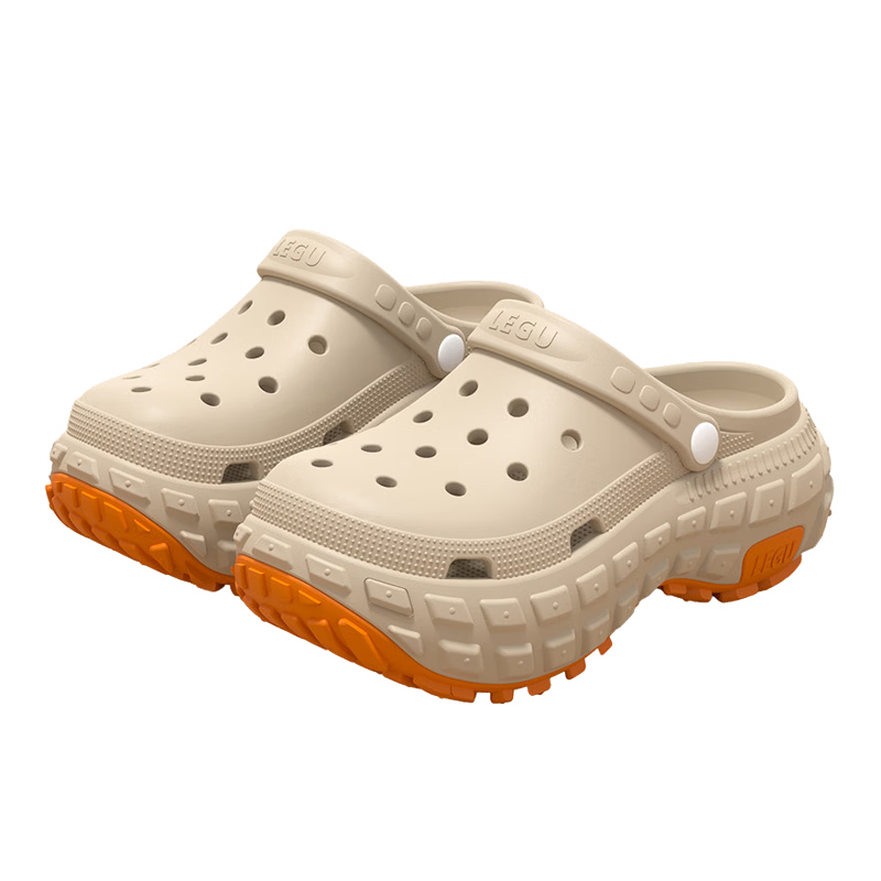 Aphrodite Men's Thick-Soled Clog Sandals Summer Outdoor Driving Fishing Breathable Non-Slip Wear-Resistant Couple Sandals Gray Size 40-41