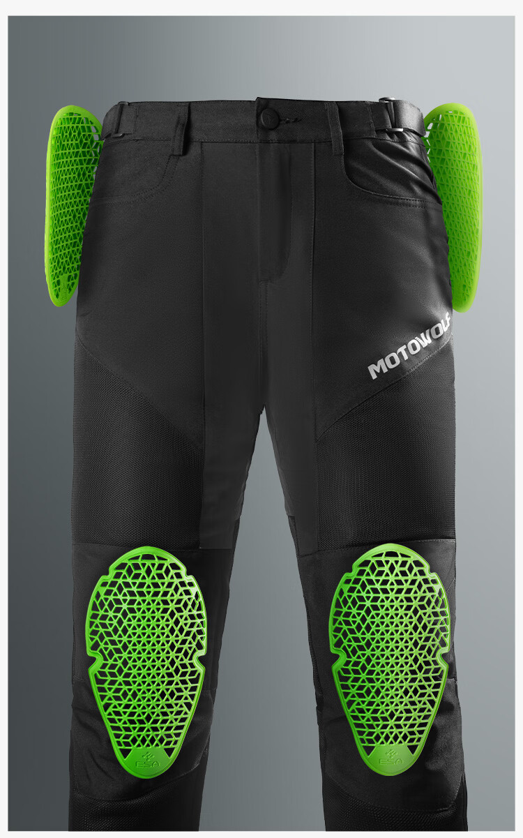 MOTOWOLF Motorcycle Riding Pants Professional Riding Gear Breathable CE Level Protective Motorcycle Casual Pants Summer Unisex 7
