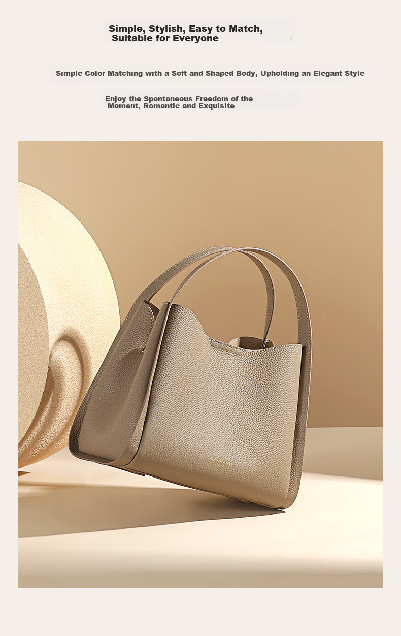 TUCANO Women's Bag 2026 New Bucket Style First Layer Cowhide Luxury Handheld Crossbody Shoulder Bag Birthday Gift for Women 6