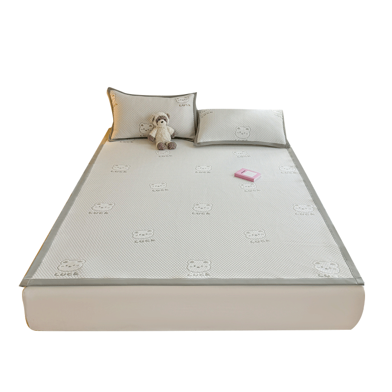 Jinhao Class A Ice Bean Cooling Mat Ice Silk Mat Summer Double Large Soft Mat Single Mat 180*200cm [Washable]