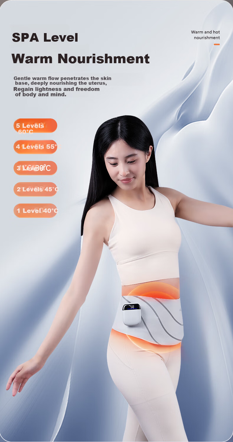KCOTSON Graphene Heating Menstrual Relief Warm Palace Massage Waist Belt Heating Abdominal Warmer Gift for Girlfriend Birthday 3