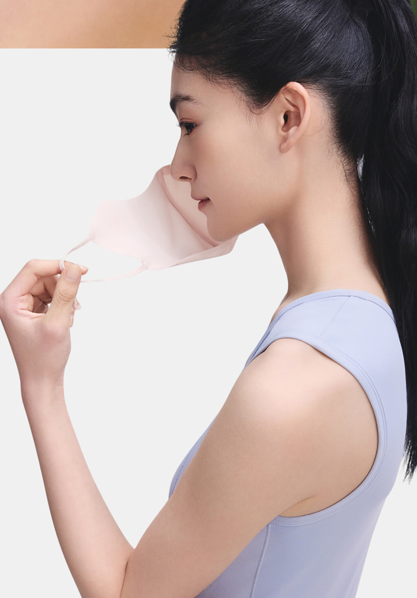 Beneunder Sunscreen Face Mask for Women UV Protection High-Value Lightweight Cooling Face Covering Black 13