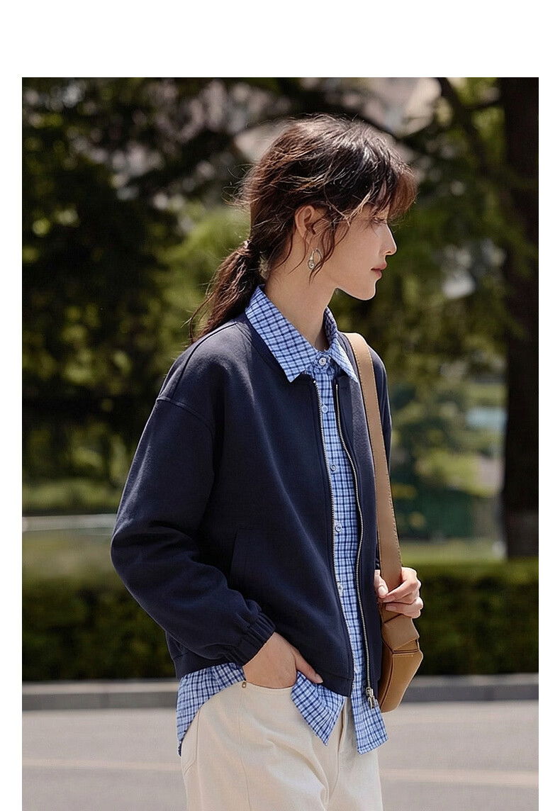Demana [Smart Sense Academy] Autumn Cloud Cotton Fake Two-Piece Lapel Loose Slim Shirt Jacket for Women Premium Feel 3