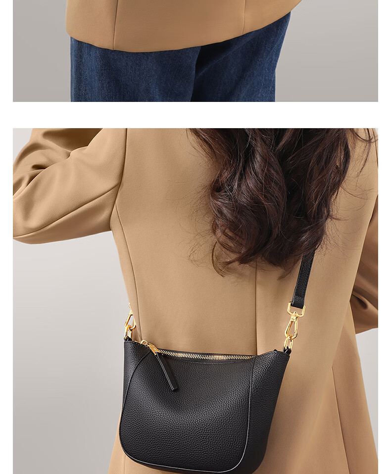 Viney Women's Leather Crossbody Dumpling Bag Luxury Commuter Shoulder Bag Birthday Gift for Girlfriend Wife 8