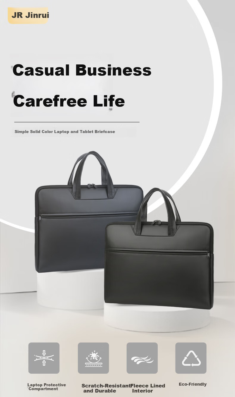 GOLDEN RAY PU Leather Laptop Bag 14-16.1 Inch Briefcase for Mac/Huawei Lenovo Business Laptop 15.6 Inch Customizable 1
