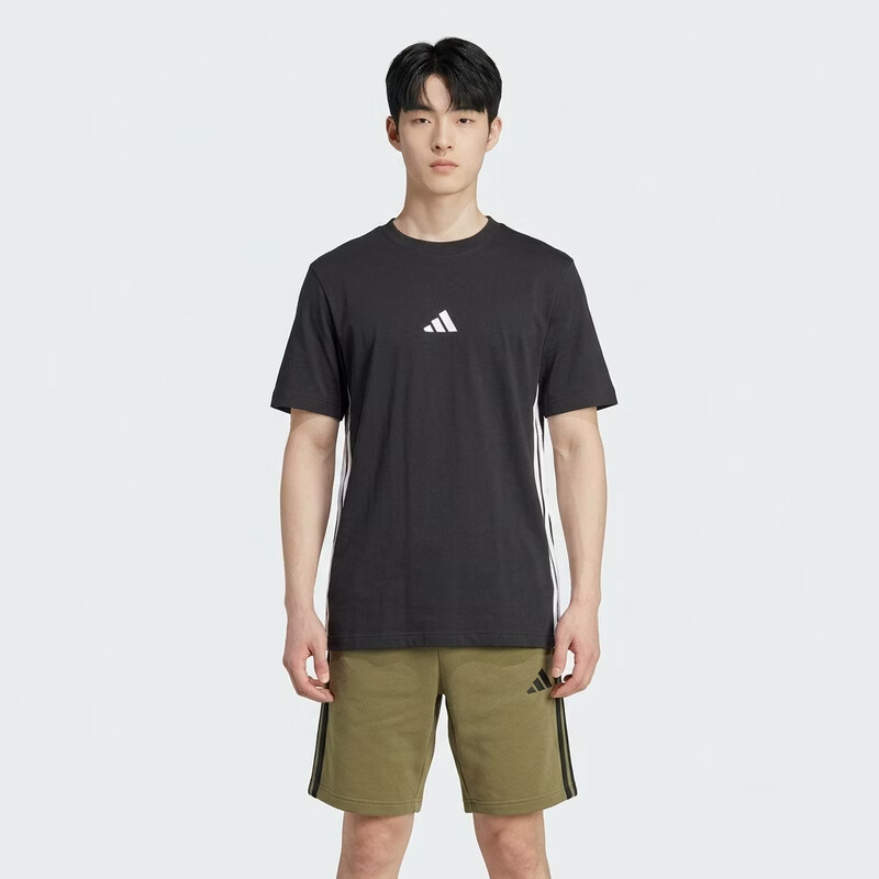 Adidas Men's Sports Style Series M 3S SJ T Short Sleeve T-Shirt JD1906 Black L 4