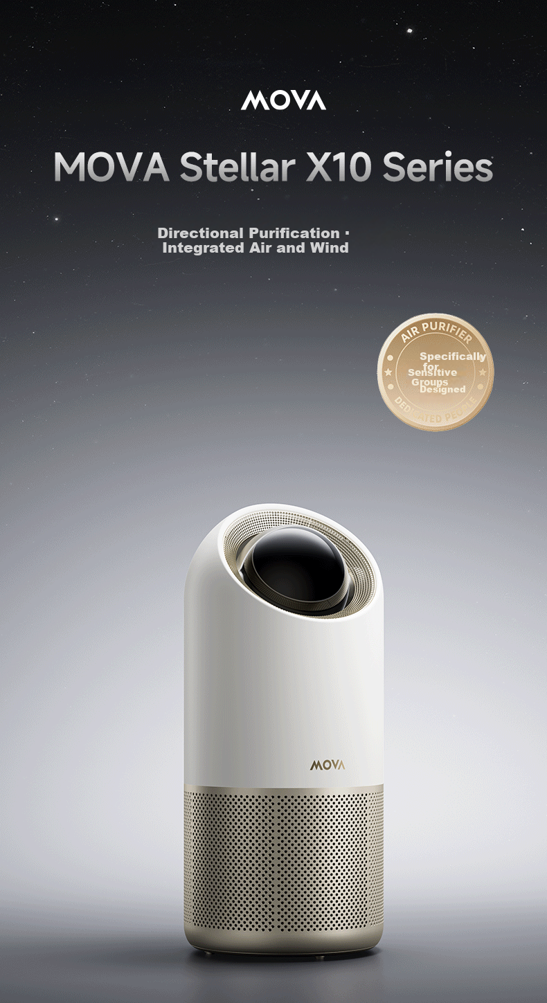 Mova Home Air Purifier Exquisite Dust and Odor Removal High-End Purifier Stellar x10 Plus 1