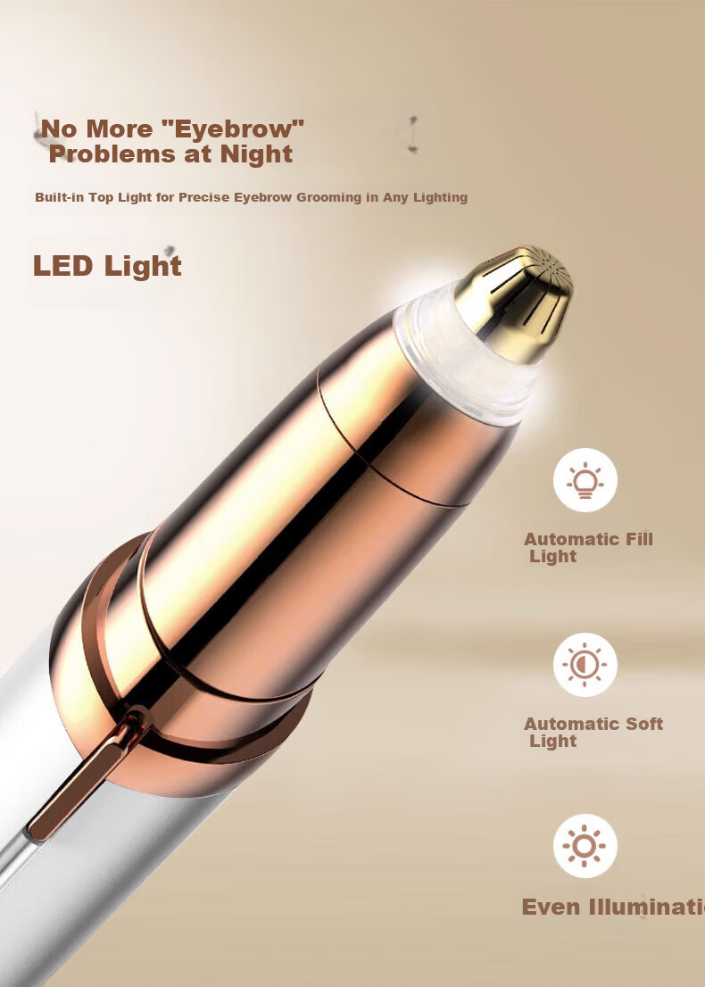 Warner Linkai Electric Eyebrow Trimmer Automatic Eyebrow Shaper Men's Eyebrow Razor Women's Eyebrow Grooming Tool 9
