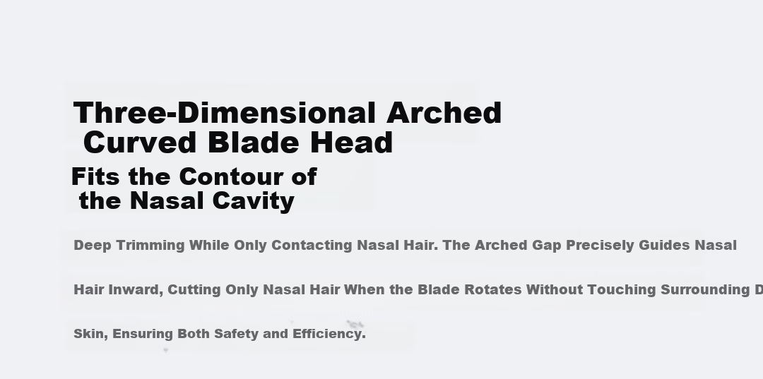 DOCO LAB Electric Nose Hair Trimmer for Men Multifunctional Automatic Mini Travel Portable Round Head Nose Hair Cutter Grooming Tool 10