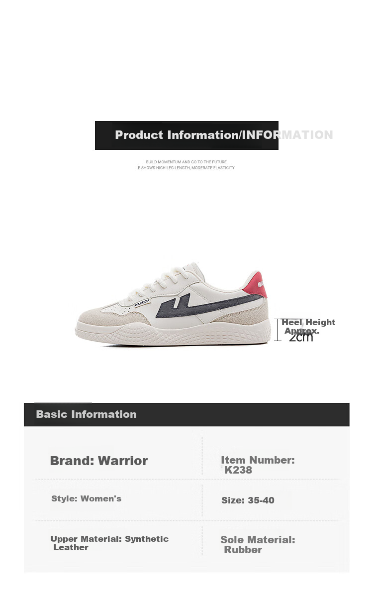 Warrior Official Women's Training Shoes 2026 New Versatile Simple Casual Sneakers Women Beige Gray Dark Blue Size 39 5