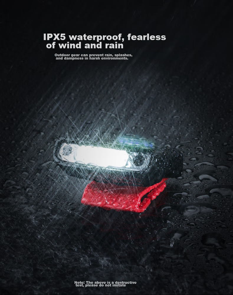 Shanlishi H150 Cap Clip Light, Motion Sensor Light, Ultra-Bright Cap Clip Headlamp, Night Fishing Light, Brim Light, Fishing Head-Mounted Cap Clip Light 5