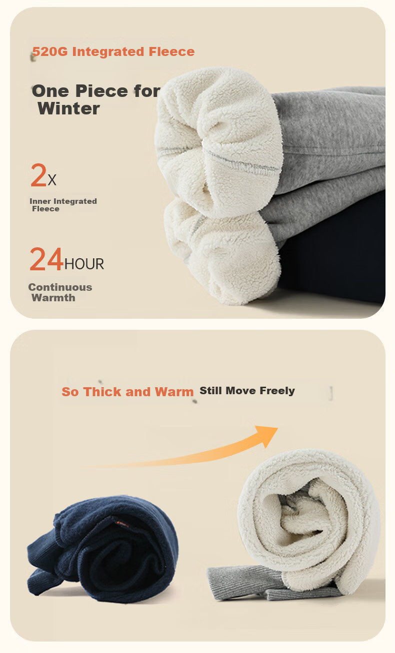 Qiqi Bear [Integrated Alpaca Wool] Boys' Fleece-Lined Thickened Pants Children's Sports Pants Autumn Winter Boys' Sweatpants 7