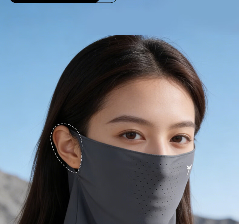 Red Dragonfly UV Protection Face Mask Unisex Breathable Neck Gaiter Sun Shield for Cycling Mountaineering Fishing 8