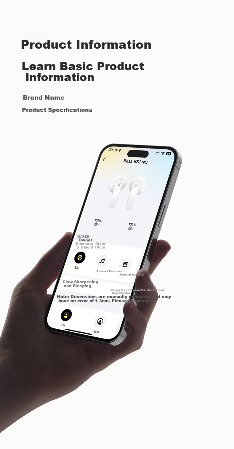 BASEUS BS1NC Semi-In-Ear Active Noise Cancelling AI Bluetooth Earphones Wireless 40H Long Battery Life Comfortable Earbuds for Apple Huawei Vivo Phones Gift 24
