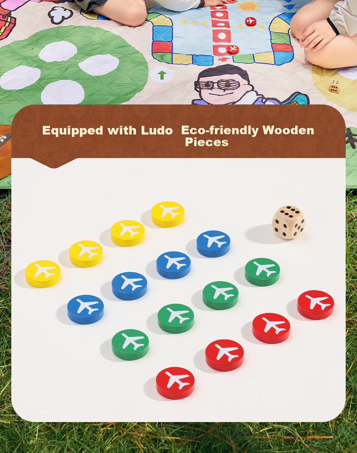 CAMEL × Boonie Bears Outdoor Picnic Mat Waterproof Thickened Camping Moisture-Proof Seat Cushion Ground Mat 8