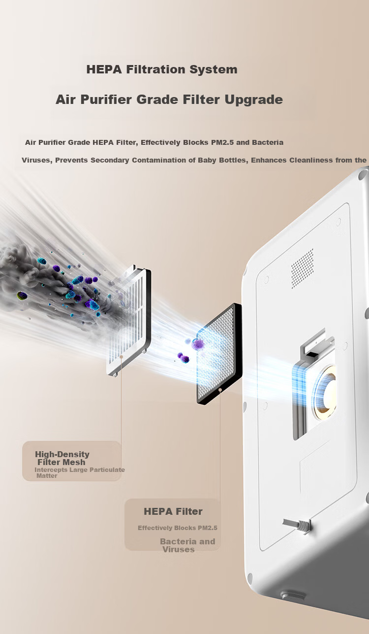 JD Jingzao UV Sterilizer Pro 26L Baby Bottle Disinfection and Drying Machine with 30 LED Lamps for Home Use 6