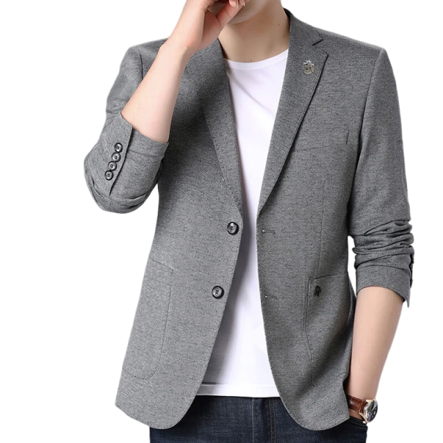 ROMON Men's Suit, Business Slim-Fit Jacket, Autumn And Winter Professional Attire, Wedding Suit, Father's Day Gift