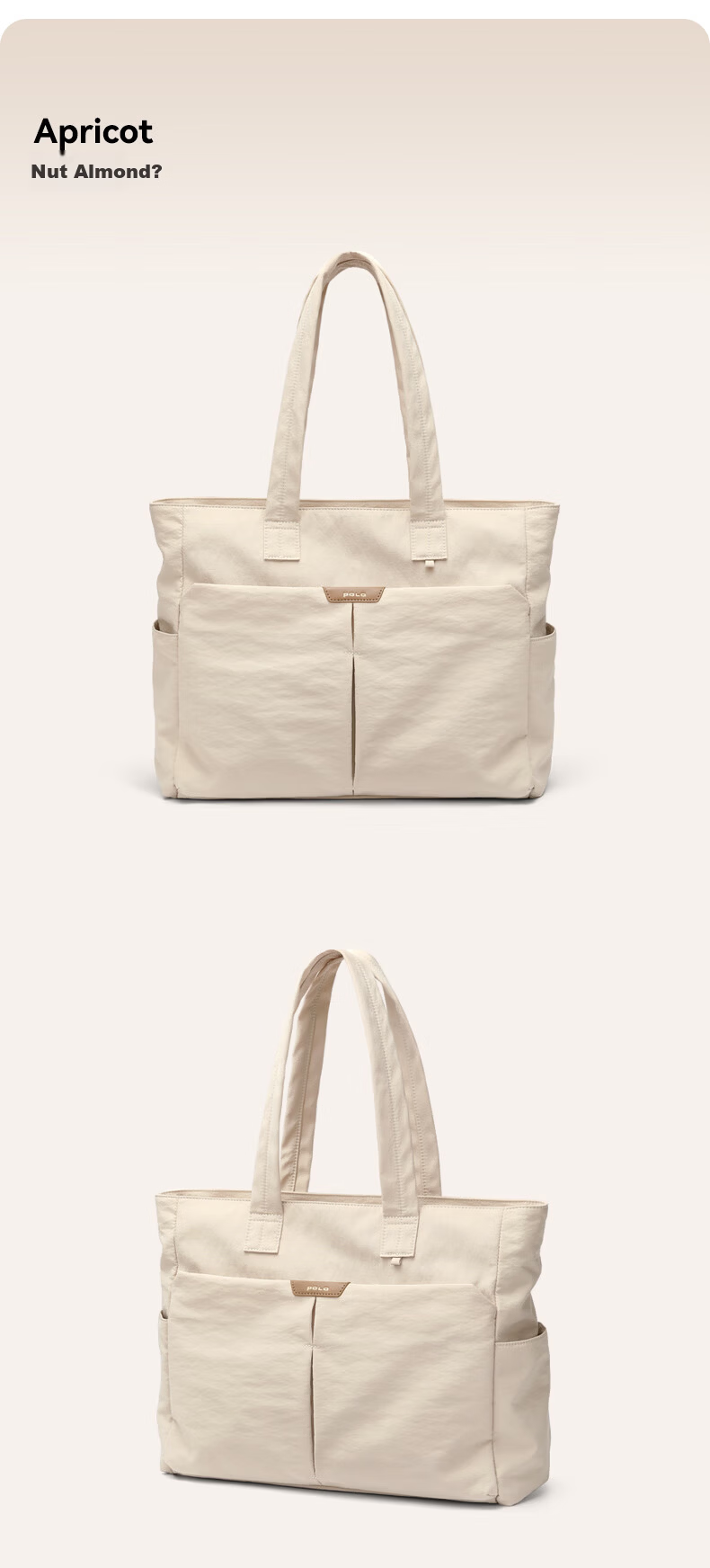 POLO Women's Shoulder Bag Handbag Large Capacity Tote Bag 14/15.6 Inch Laptop Bag Casual Commuter Birthday Gift 7
