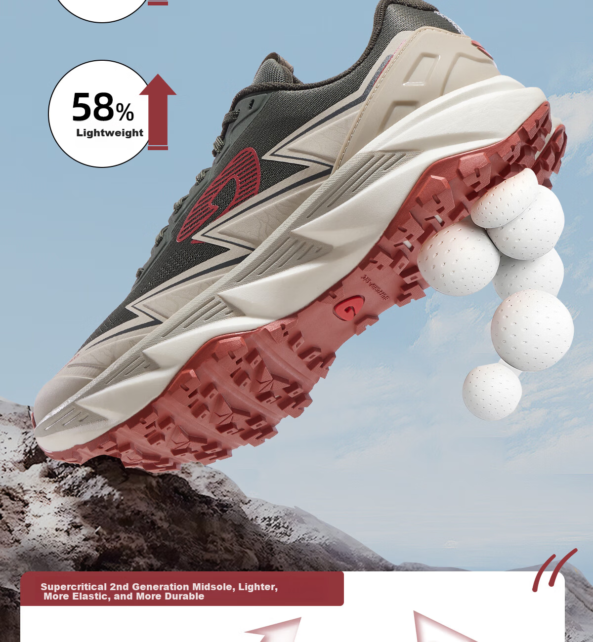 Huwaitegong Outdoor Long-Distance Trail Running Shoes for Men And Women, Jingzhe 3 TR-FLY3.0, Not Huang, Size 41 9