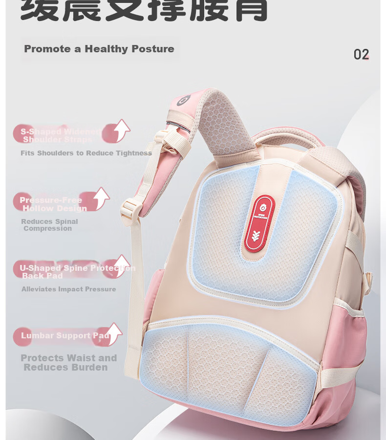 Future Star Elementary School Backpack for Grades 1-3, Lightweight Large Capacity Ergonomic Shoulder Bag for Girls, Light Blue Small Size 9