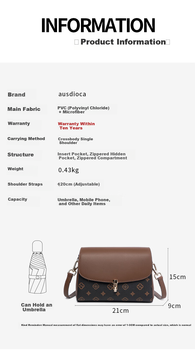 Audi Jia Women's Bag 2026 New Simple Small Square Shoulder Bag Middle-aged Mom Crossbody Bag Birthday Gift 2