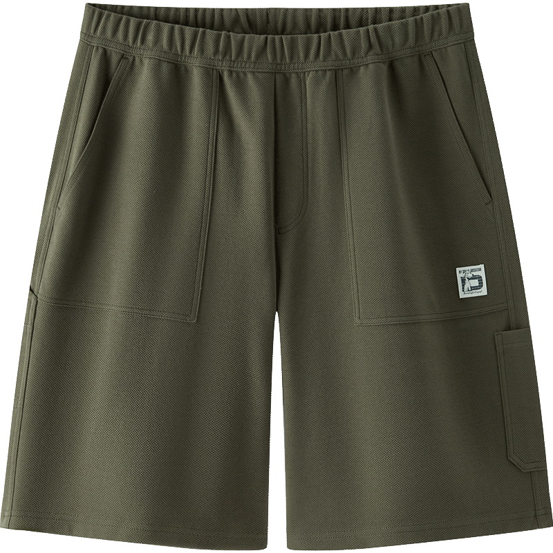 Semir Men's Summer Casual Pineapple Texture Lumberjack Cargo Pants Loose Straight Knit Pants 101325125105