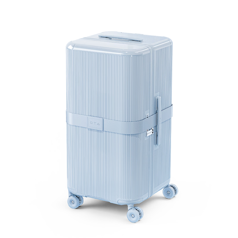 DTA Large Capacity Luggage Women New Travel Trolley Suitcase Durable Student Password Lock Men Cloudy Blue 26 Inch