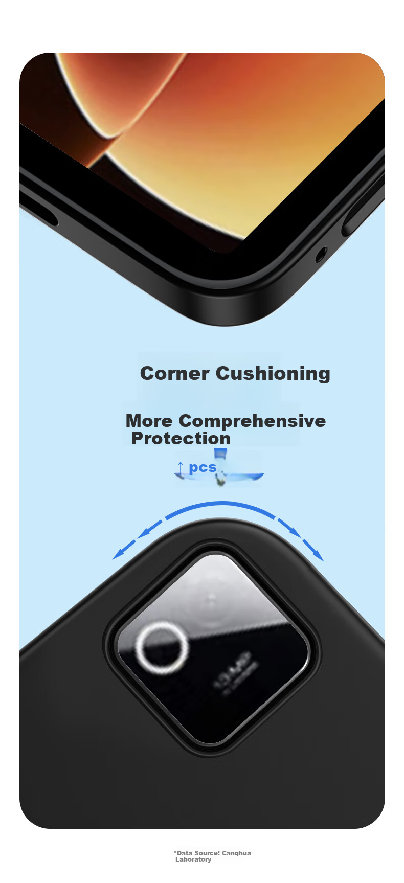 CangHua Compatible with Xiaomi Pad 6S Pro Case, 12.4-Inch, 2024 Model Mi Pad 6S Pro Protective Cover, Tri-Fold Stand, Ultra-Thin Full Coverage, Shockproof Sleep Skin Case 4