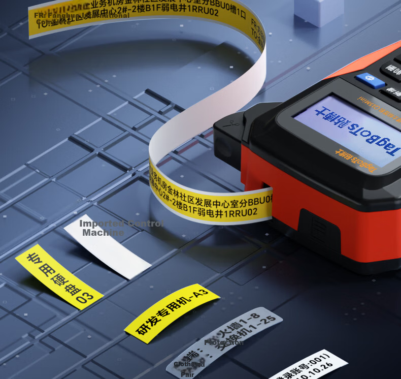 Dr. Label Thermal Transfer Printer Cable Heat Shrink Tube Label Maker Multifunctional Communication Office Fiber Handheld Bluetooth Standalone Printer Q15mini 15