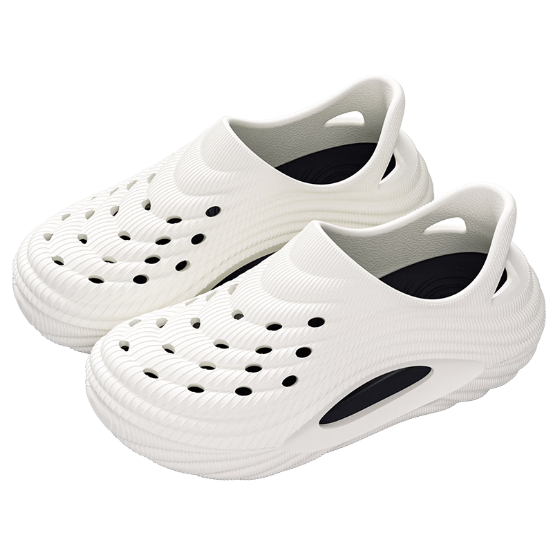 Grace Men's Thick-Soled Clog Sandals Summer Anti-Odor Non-Slip Outdoor Driving Water-Resistant Fully Covered Slippers