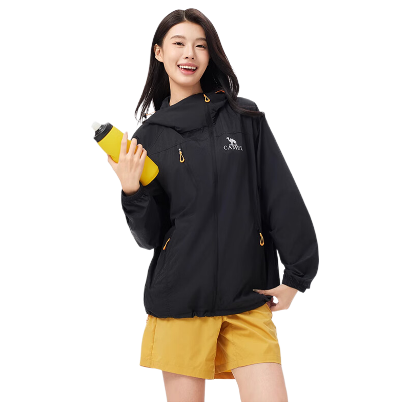 CAMEL Mukguang Outdoor Original Yarn Sun Protection Jacket Unisex 2025 Summer UV Protection Lightweight Breathable Coat L