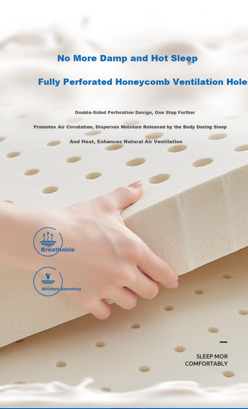 Baopo Student Latex Mattress, Single Dormitory Bunk Bed Soft Pad, Thickened Mattress Pad, Bedding, 100*190*5cm 6