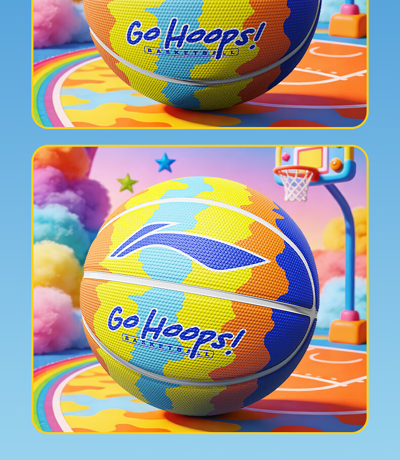 Li-Ning Basketball Kids 5-Size Ball for Ages 6-12, Indoor and Outdoor Professional Training and Competition for Elementary and Kindergarten Children Ages 3-6 29