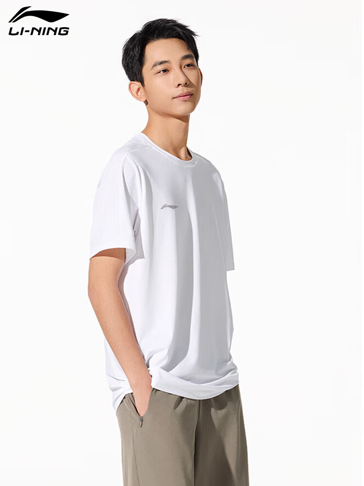 LI-NING Men's Summer Lightweight Breathable Fashion Casual Short Sleeve Sports T-Shirt Comfortable Tee Top 3