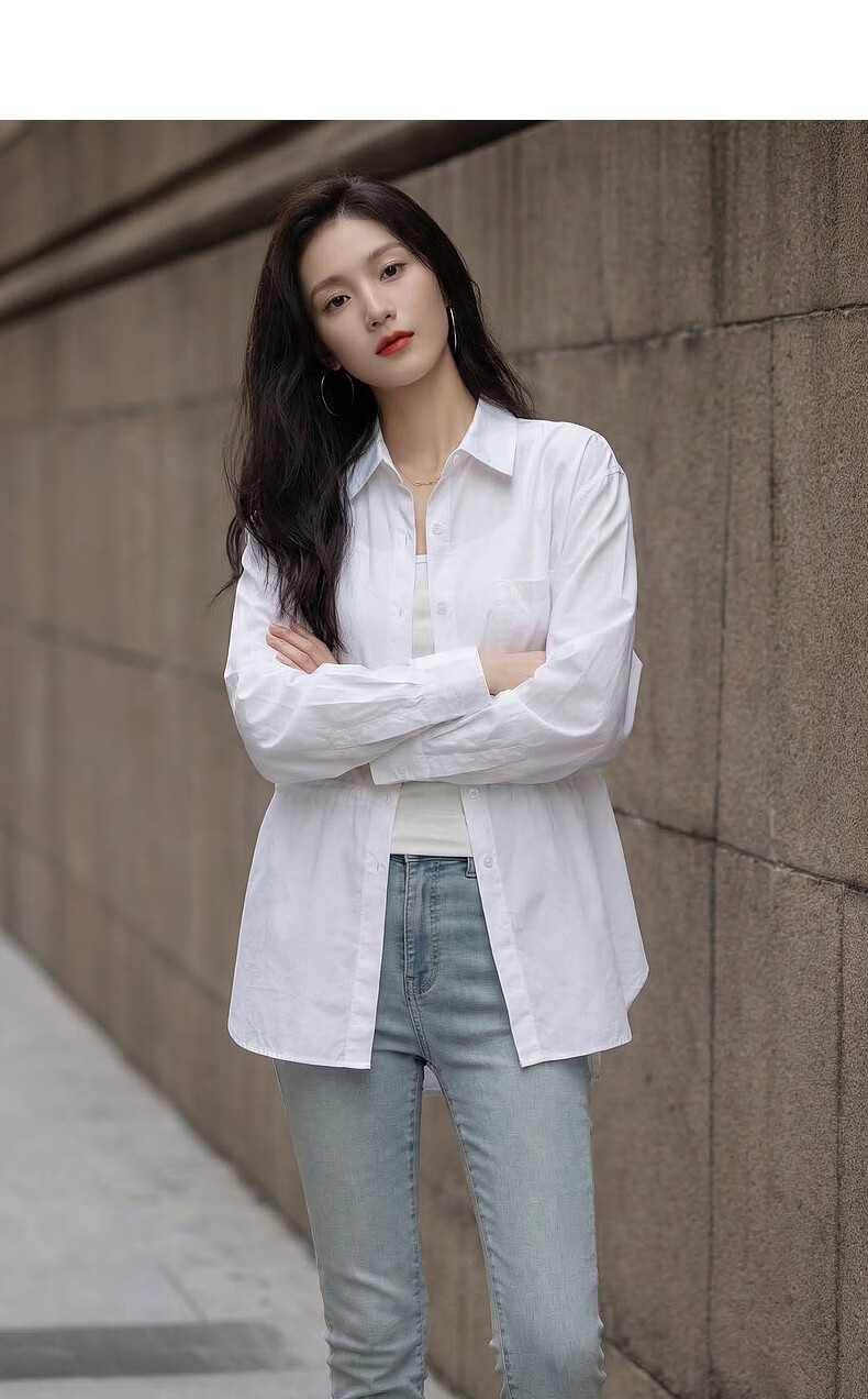 Demana Oxygen Pure Cotton Spring 3D Lapel Drawstring Waist Mid-Length Slim Fit Shirt for Women Premium Quality 5