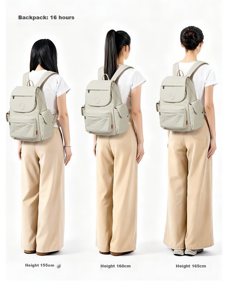 Mixi Casual Women's 14-Inch Small Lightweight Waterproof Travel Commuter Backpack High School Student Schoolbag 11