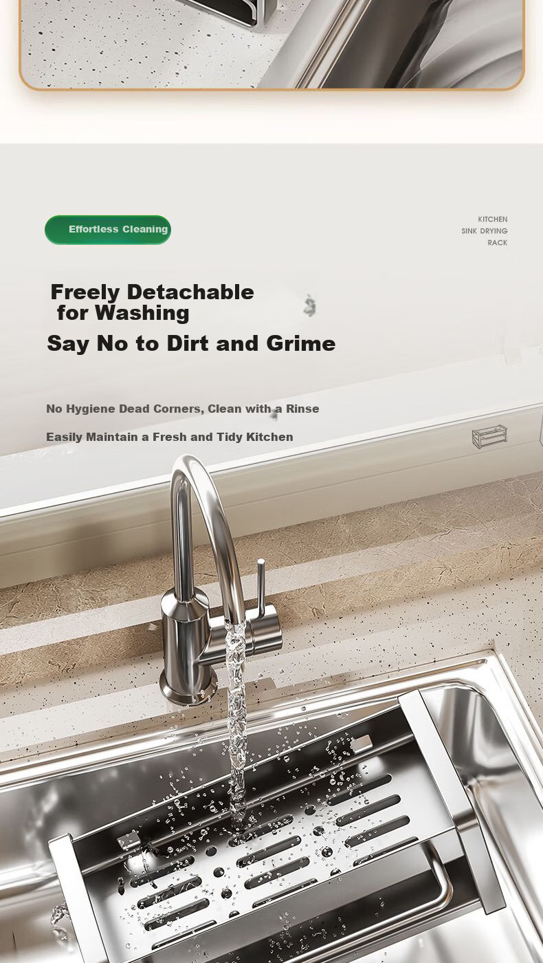 Century Zhenghe Kitchen Storage Rack Sink Draining Rack Cloth Storage Rack Faucet Vegetable Washing Sponge Draining Basket 11