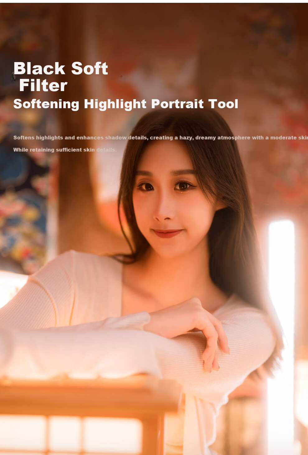 Kase Wolverine Colorful Magnetic Black Soft 1/4 Soft Light Filter 2nd Generation 72mm Soft Focus Lens Haze Lens Portrait Beautifying Protective Dream Lens 3