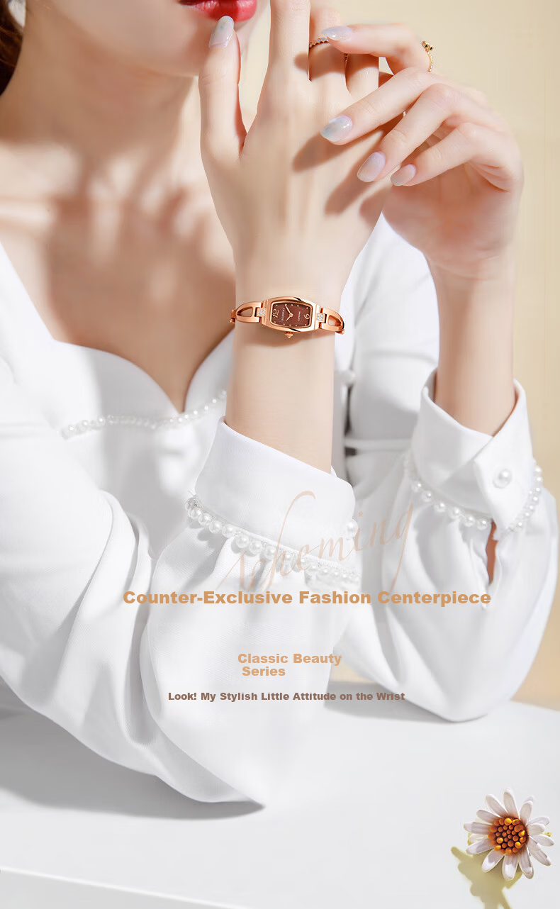 ROSSINI Women's Small Dial Bracelet Quartz Watch Ladies Brand Watch Valentine's Christmas Birthday Gift for Girls 1