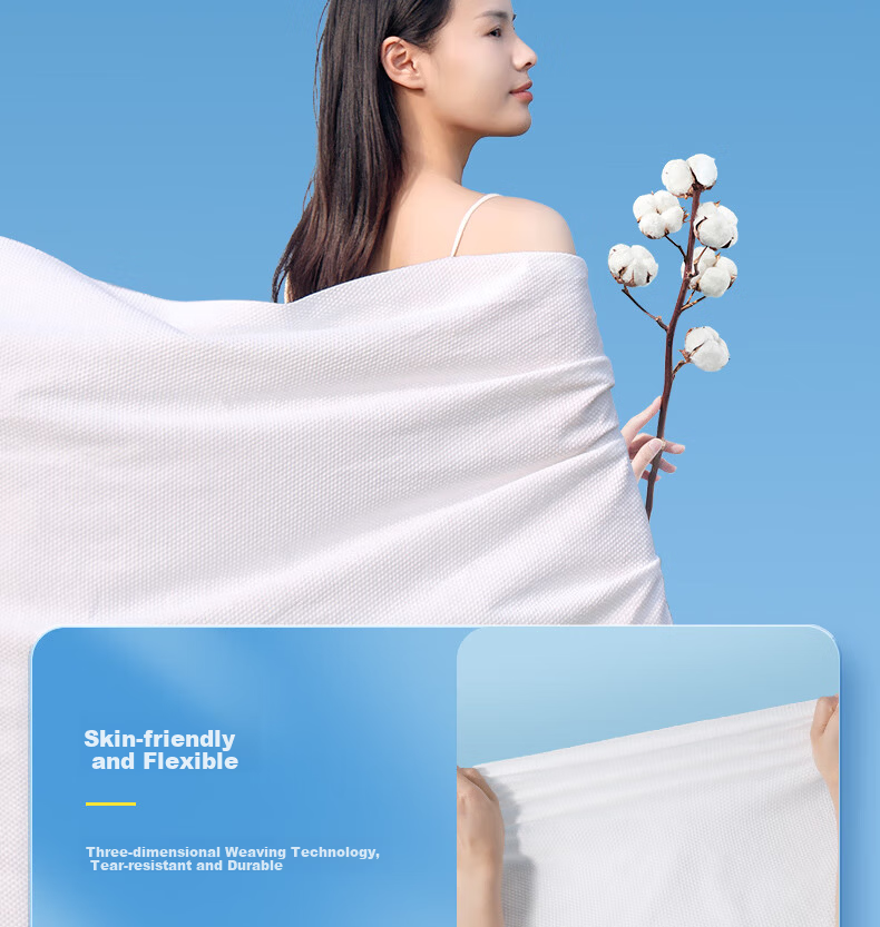 Junri Disposable Compressed Facial Towels, Large Thick Portable Cleansing Towels, Individually Packaged, 20 Pieces, Travel Supplies 8