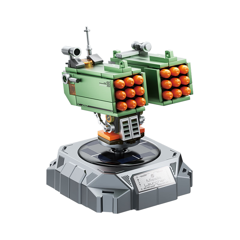 F5 Children's Building Blocks Anti-Air Missile Military Assembly Model Solar Toy for Kids Ages 6-8-12 Boys and Girls Birthday Gift